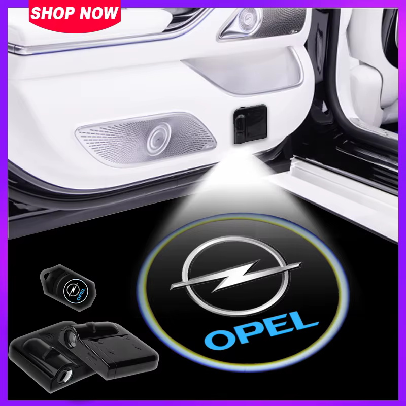 Projecteur de porte de voiture LED, lampe d'ombre, accessoires de voiture pour Opel Astra j Insignia Astra g Corsa Zafira b Mokka Vivaro Meriva
