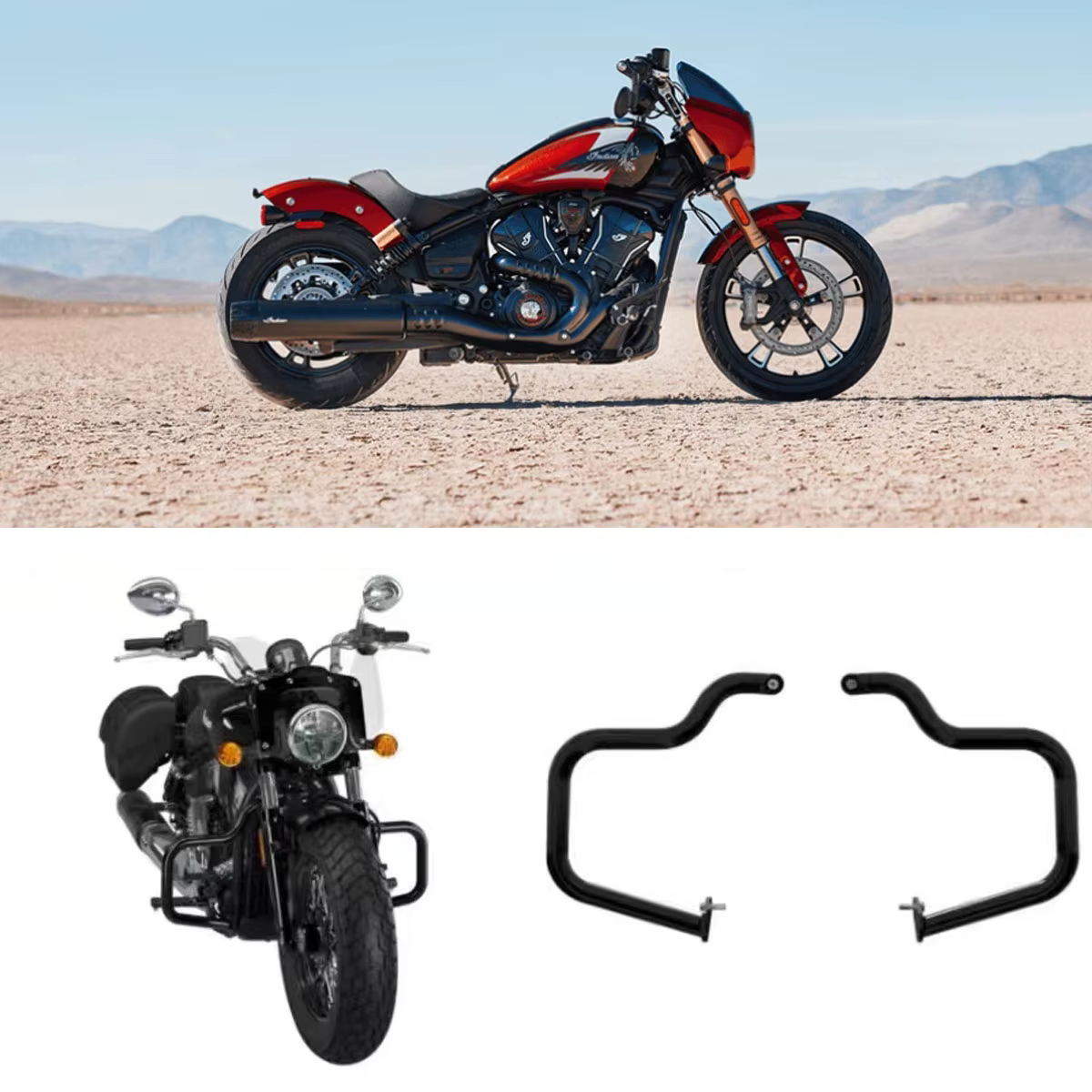 Pour Indian Scout Classic 101 Scout accessoires 2025 Indian Scout Bobber pare-chocs moto autoroute moteur garde Crash Bar