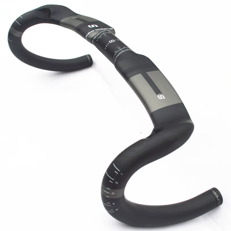 Guidon de vélo de route en fibre de carbone Superlogic-Matte
