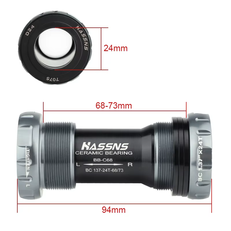 Bsa 68 vélo en céramique BB68 support inférieur mouvement Central vtt