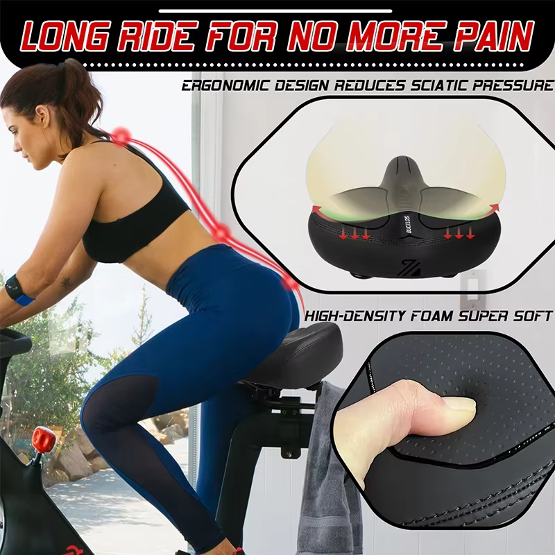 BUCKLOS selle de vélo surdimensionnée absorption des chocs élargir épaissir