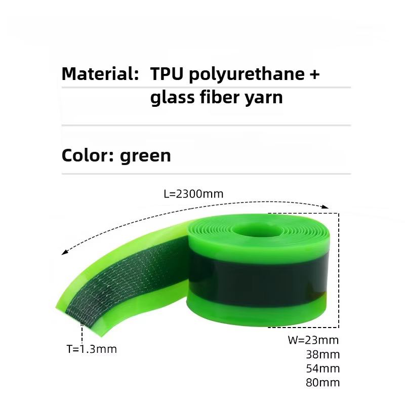 Pneu de vélo revêtement anti-crevaison fibre de verre TPU auto-adhésif 23/38/54/80*2300mm vtt