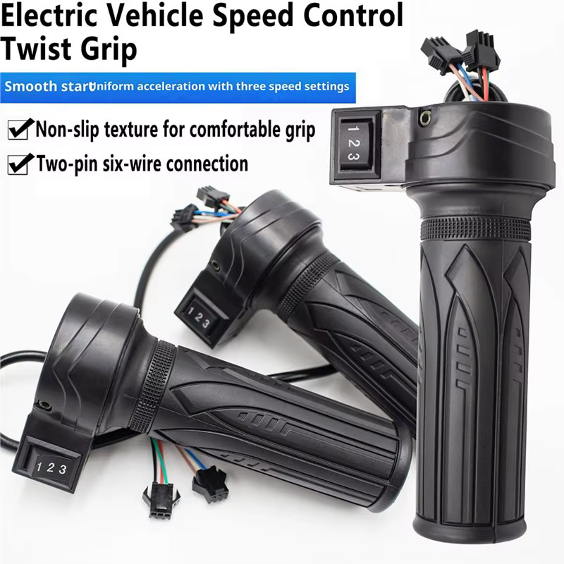 Accélérateur de guidon 3 vitesses pour moto électrique