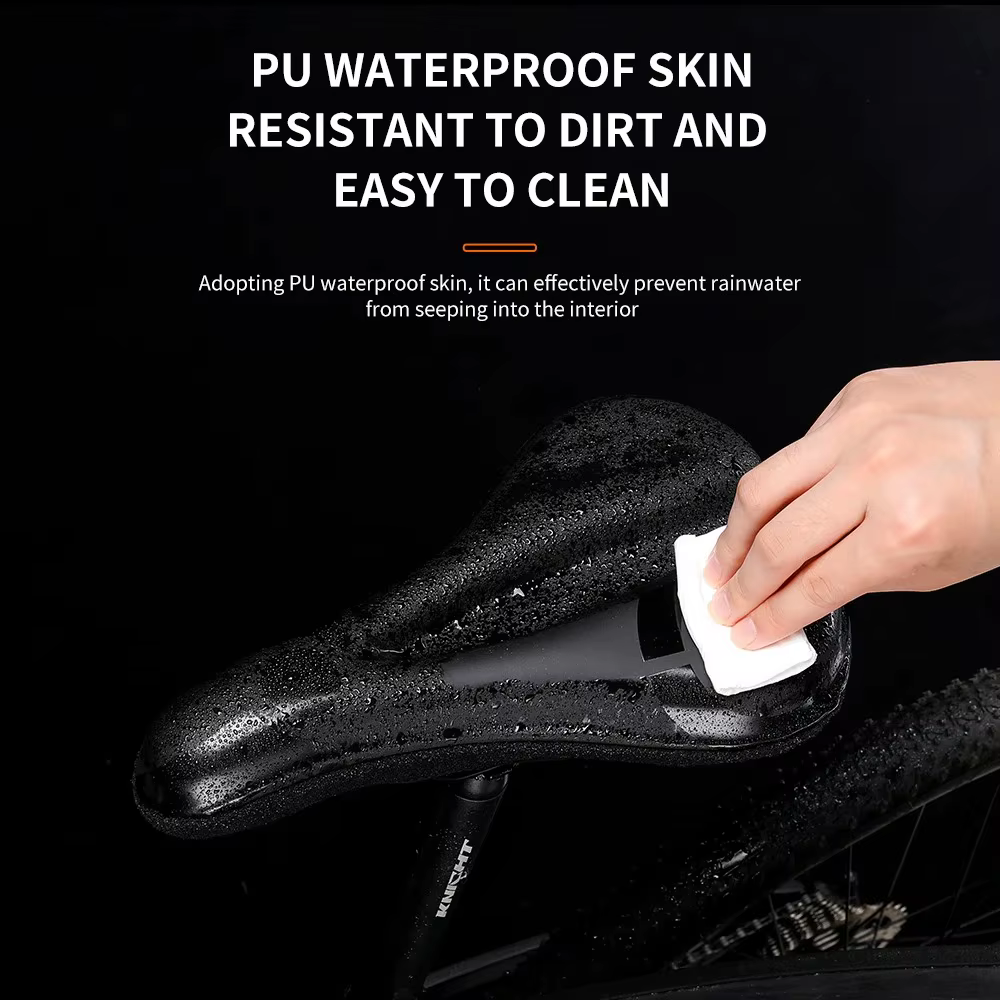 ESLNF Gel souple vélo anti-dérapant imperméable housse de selle coussin rembourré Sport