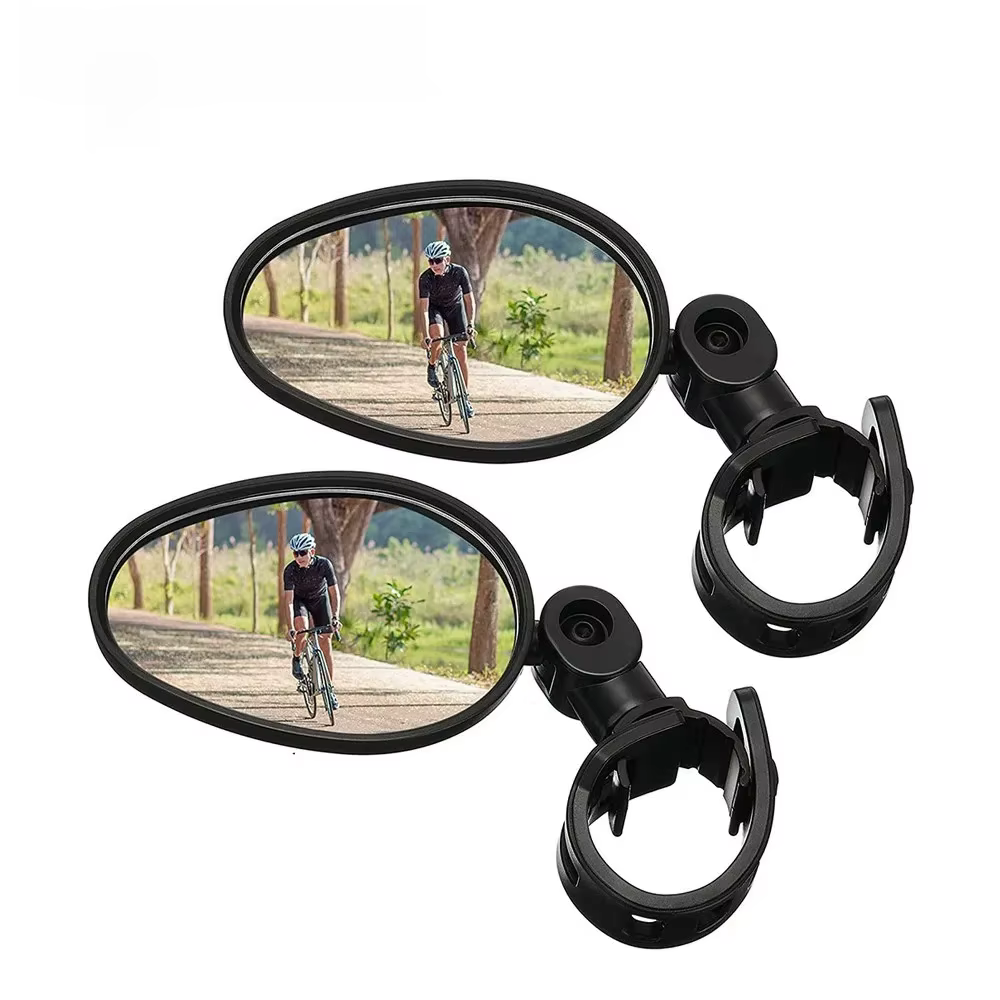 2 rétroviseurs de vélo réglables à 360 degrés