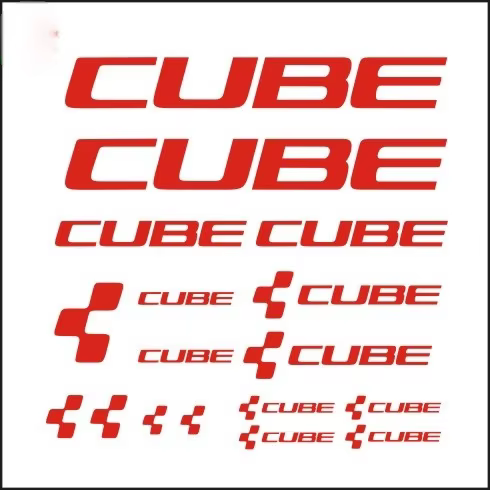 Autocollants réfléchissants en vinyle pour cadre de vélo CUBE