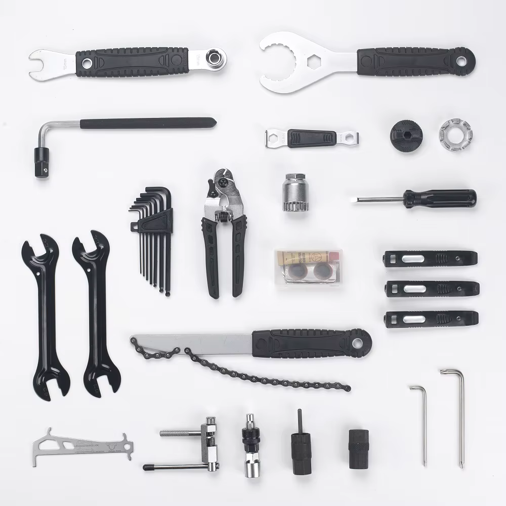 Trousse à outils professionnelle pour vélo 21 en 1 | Outil de réparation multifonction pour manivelle