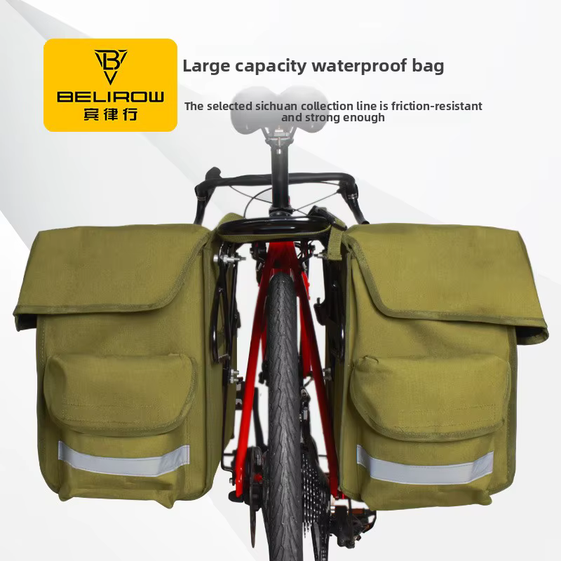 30/43/50L sac à dos de vélo sac arrière double face étagère