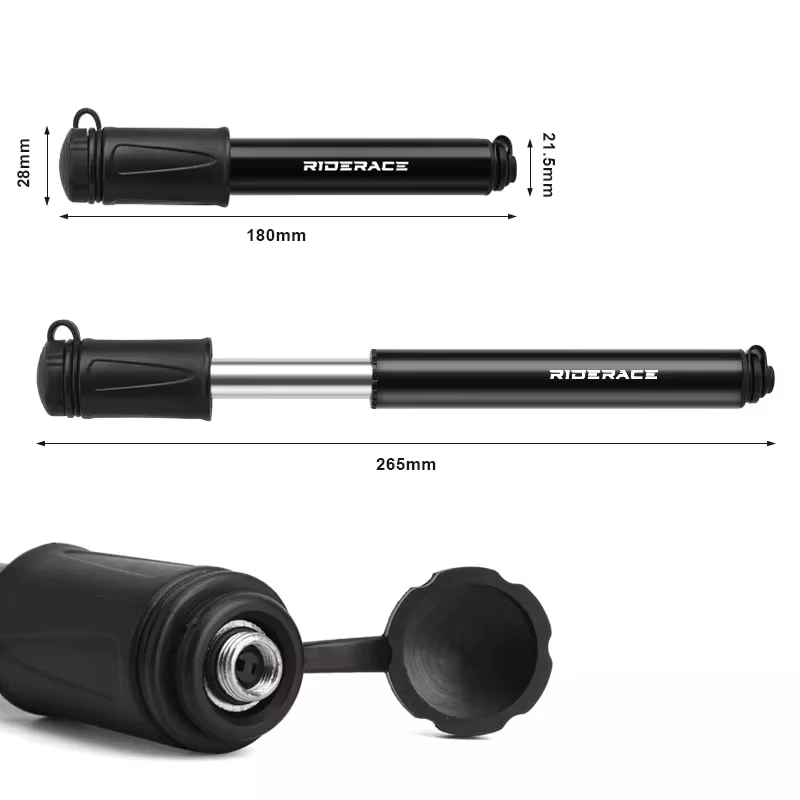 RIDERACE Vélo Pompe Portable Mini