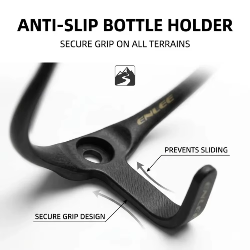 Porte-bidon de vélo Enlee en fibre de carbone haute performance 9g