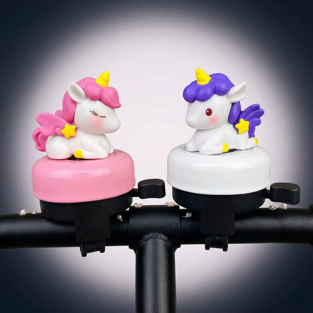 Sonnette de vélo licorne de dessin animé
