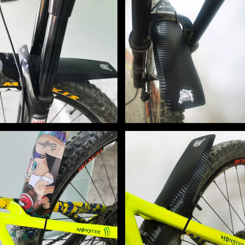 ENLEE garde-boue de vélo couleur Fiber de carbone roue de pneu avant/arrière