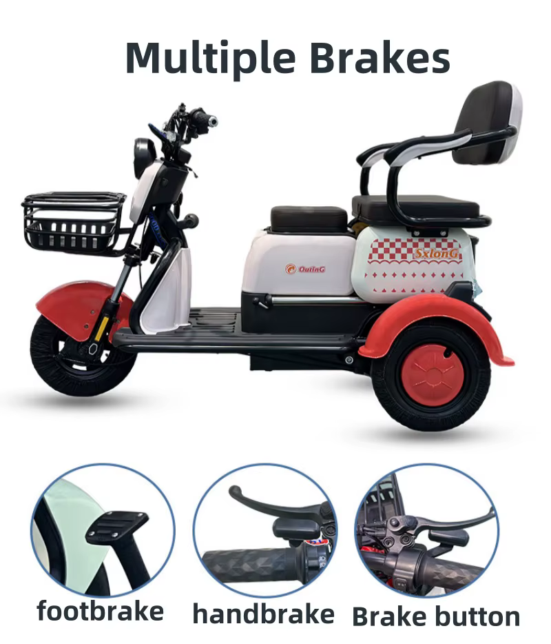 Scooter électrique tout Terrain à trois roues pour adultes