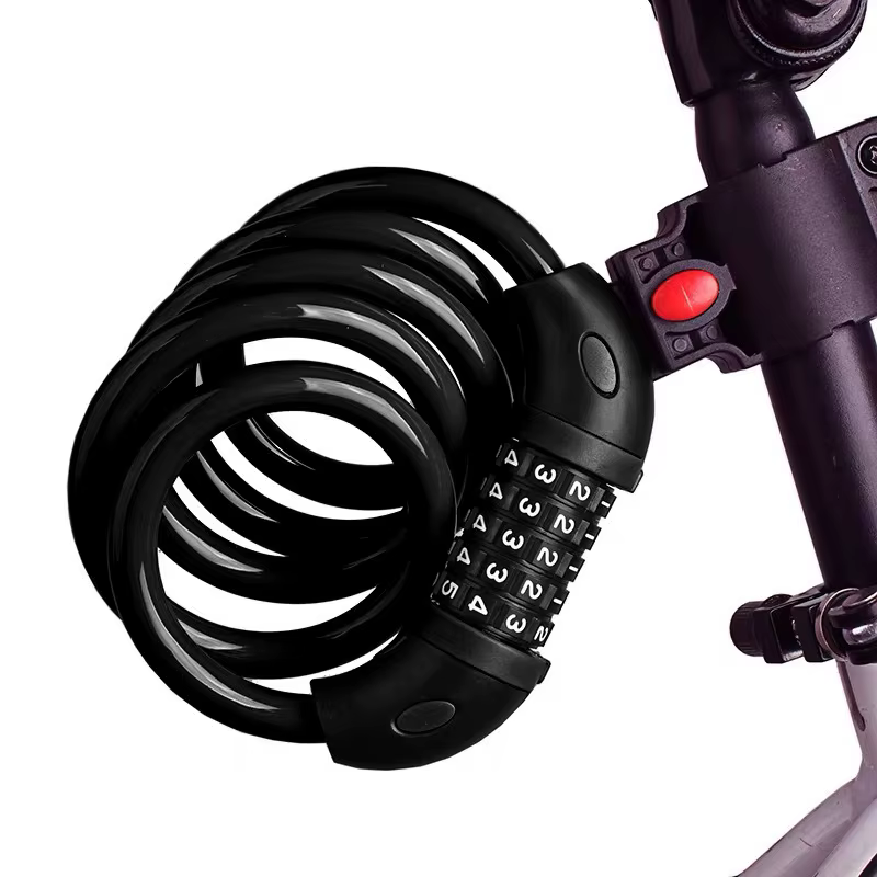Serrure de vélo Code à 5 chiffres 1200mm * 12mm