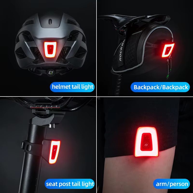 ROCKBROS – feu arrière pour casque de vélo