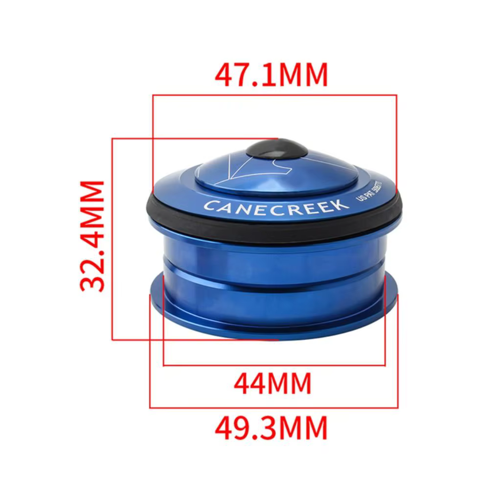 Carter de direction VTT en aluminium durable 44MM 1 1/8, double roulement, pour fourche à tube droit, accessoires de vélo