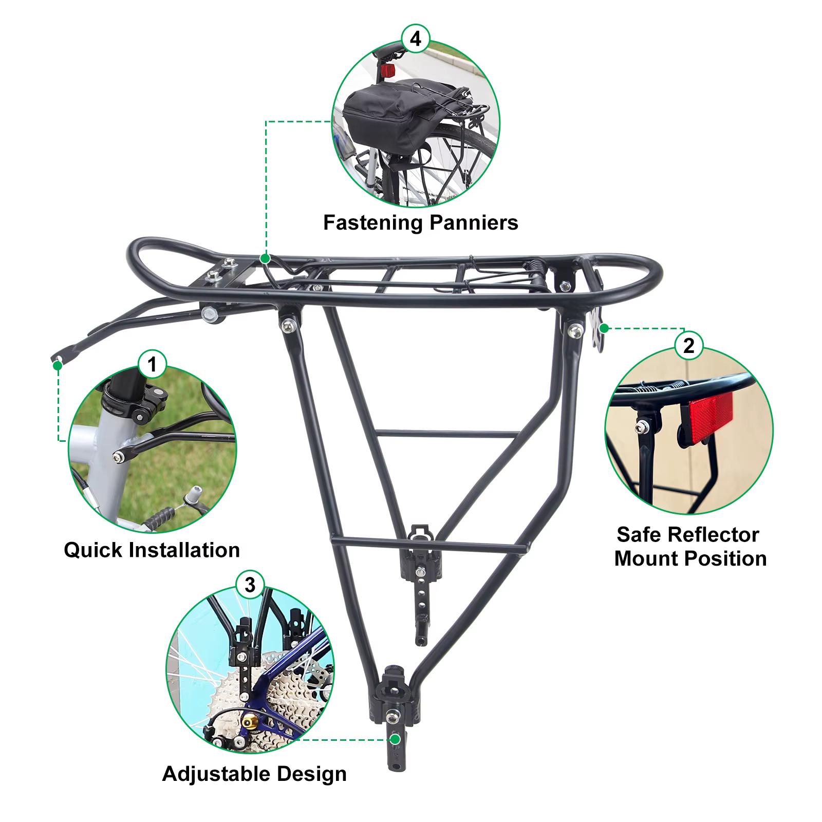 Porte-vélos ZUKKA réglable en hauteur