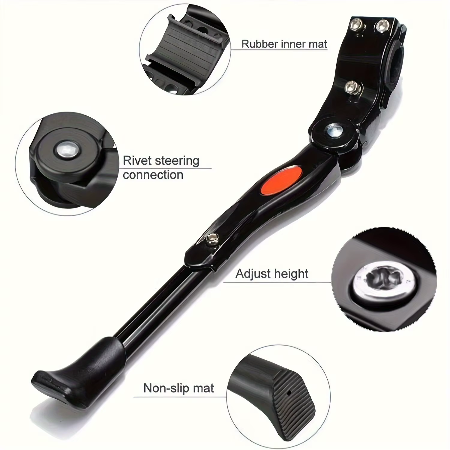 Béquille de vélo robuste et réglable