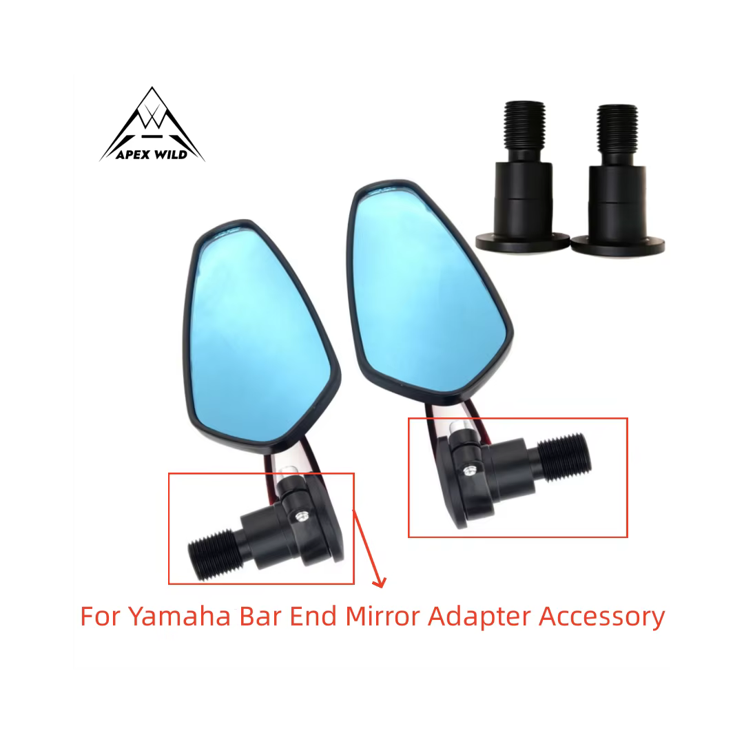 Adaptateur de rétroviseur d'extrémité de barre de moto