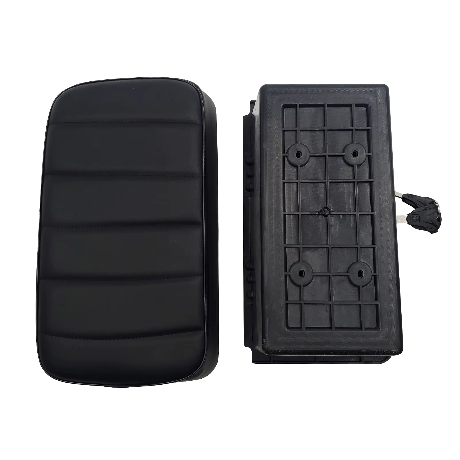 Boîte de rangement carrée pour siège arrière avec serrure pour scooter électrique Citycoco Harley