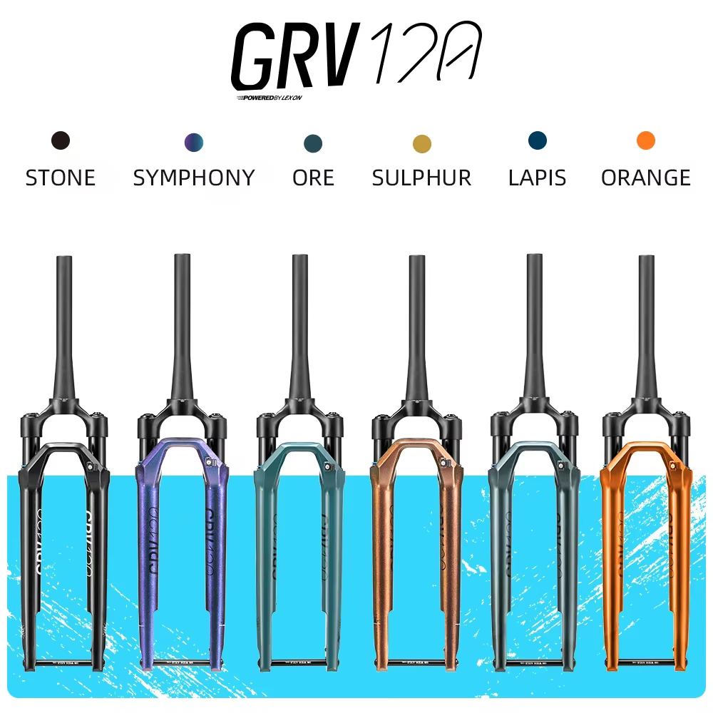 Horquille de Suspension en gravier Lexon 700C 40mm voyage 12 × 100mm fourche légère en alliage de carbone Compatible