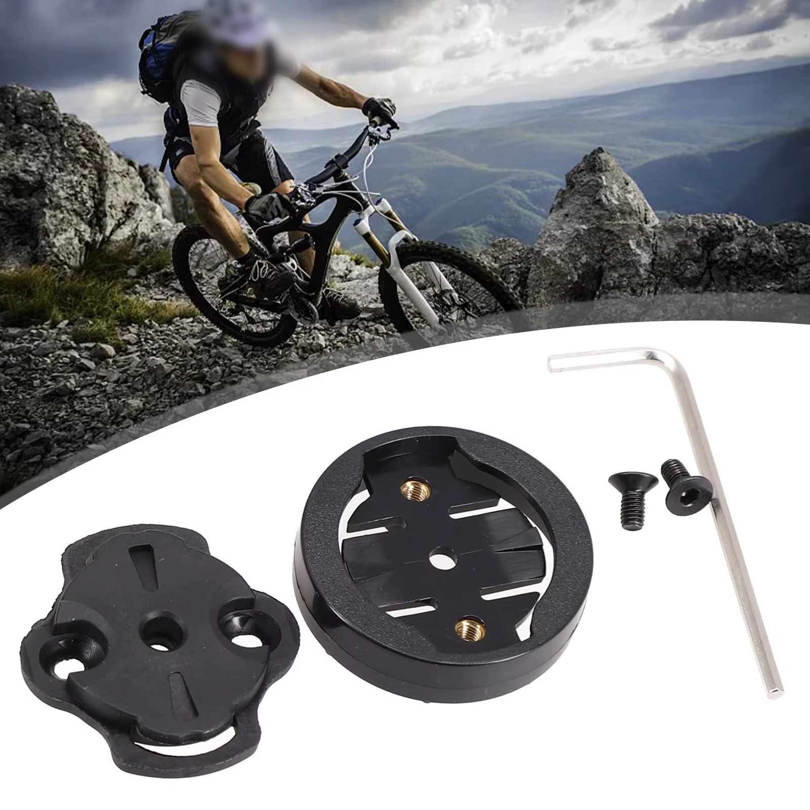 1pc vélo vélo support d'ordinateur accessoire de réparation pour Garmin pour IGPSPORT adaptateur noir support de cyclisme accessoire de réparation