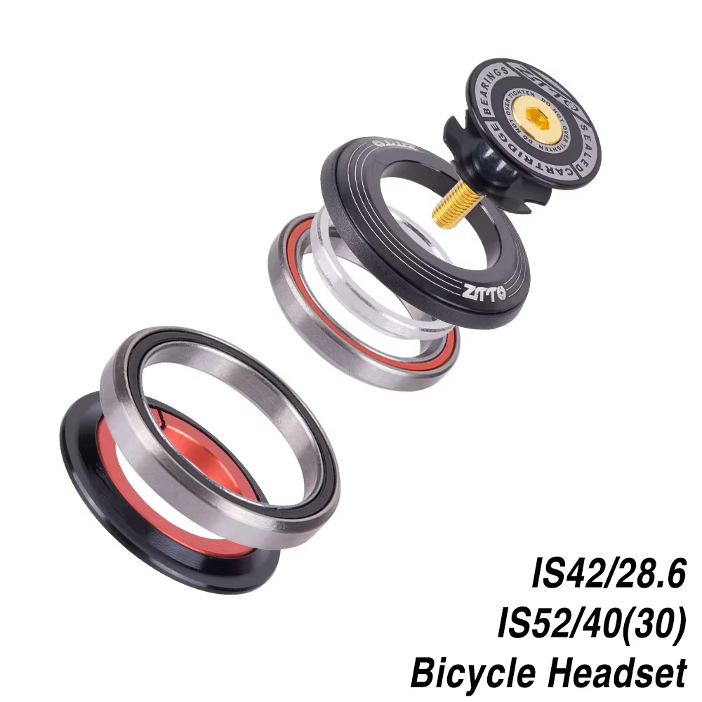 VTT vélo de route 1 1/8 "-1 1/2" fourche à Tube conique IS42 IS52 colonne de direction casque