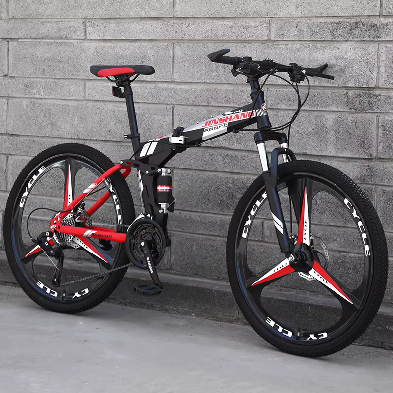 Pas cher sport 21 24 vitesses 26 "VTT pliant 26 27.5 29 pouces vélo à Suspension complète VTT pour hommes et femmes adultes
