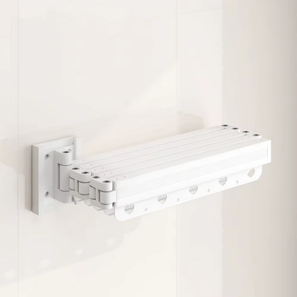 Rideau de douche à tige pliante, cloison Invisible, salle de bain, étanche, anti-moisissure, balcon D, rétractable, sans rideau