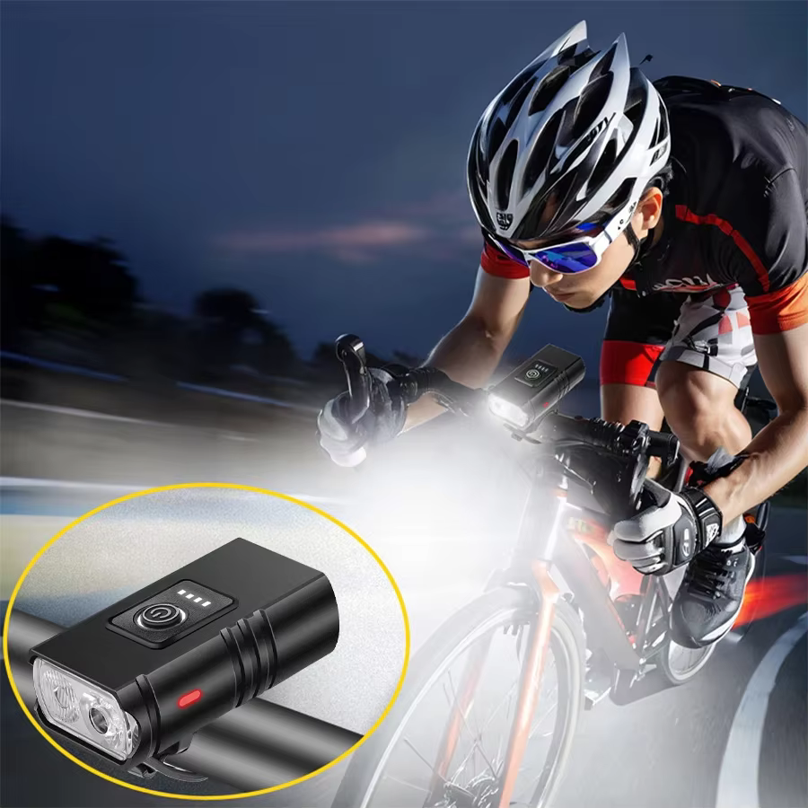 Lumière de vélo lampe de poche de cyclisme équipement nuit équitation route VTT