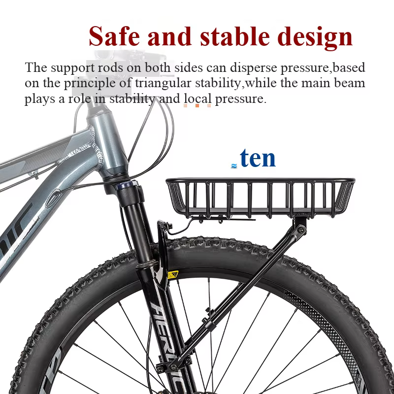 Panier de vélo support avant en alliage d'aluminium