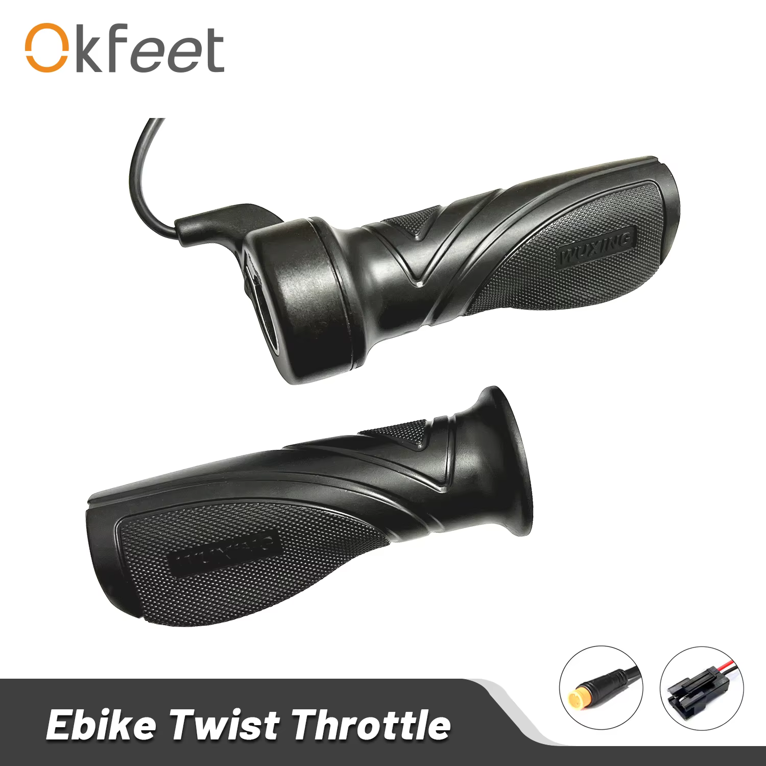 Okfeet Wuxing Stores-Accélérateur torsadé à demi-poignée pour vélo électrique
