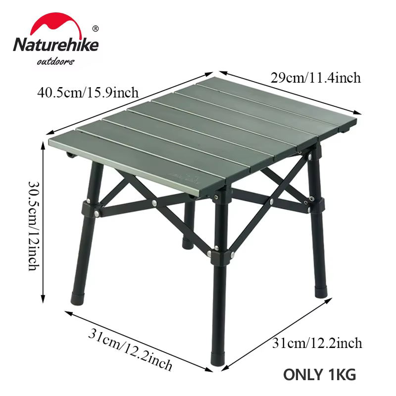 Naturerandonnée L02 Table de Camping randonnée en plein air Table pliante Ultra légère Portable Table basse de voyage Tables de pêche Tables de pique-nique