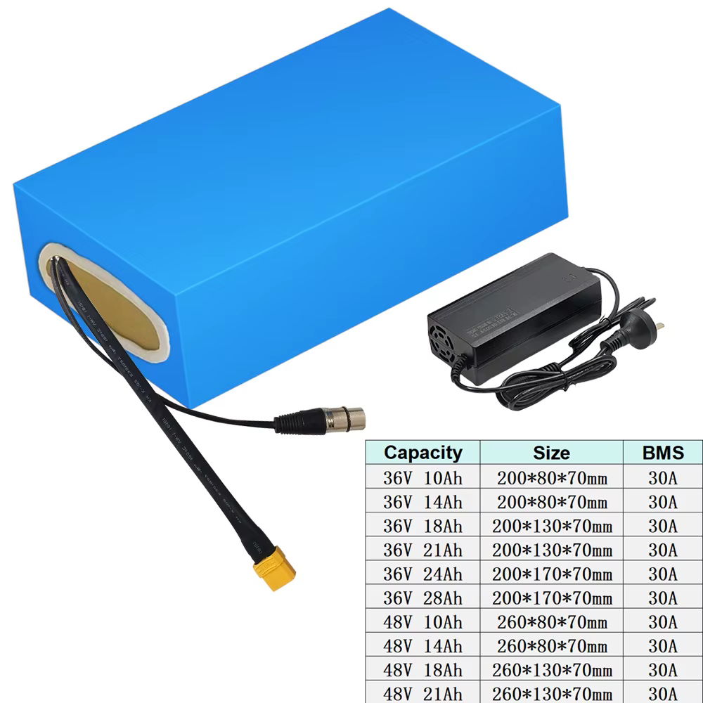 36V 48V EBike batterie 10ah 14Ah 18Ah 21Ah 28Ah pour Bafang 350W 500W 750W 1000W moteur vélo électrique Scooter