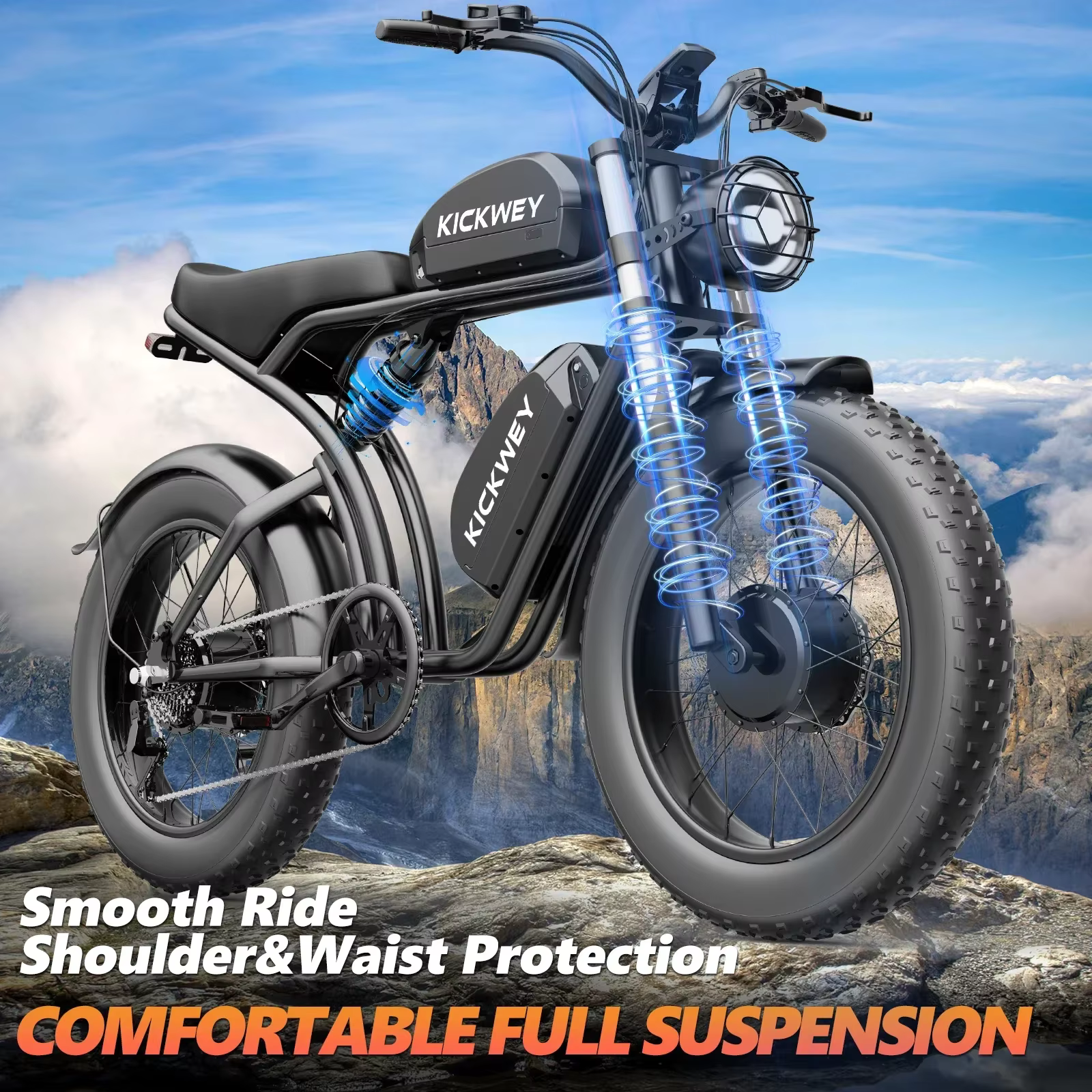 Moto électrique K7 Ebike 3000W 40AH
