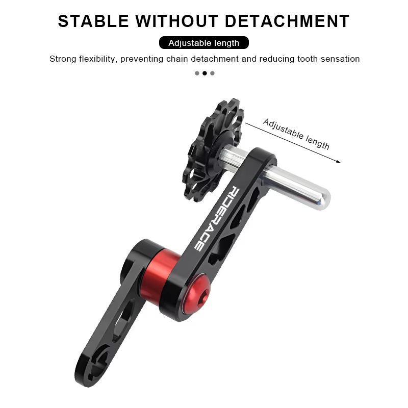 RIDERACE tendeur de chaîne de vélo dérailleur arrière à vitesse unique en alliage d'aluminium pour Guide