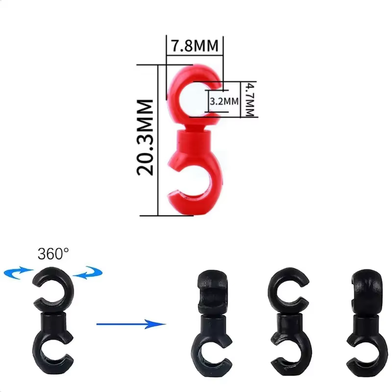 10 pièces/ensemble Clips de ligne transversale de vélo