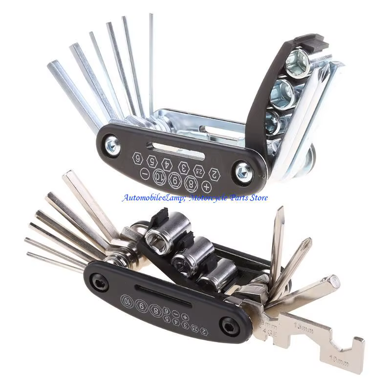 H7BD d'outils réparation mécanique vélo avec Allen multifonction 13 en 1 pour clé multi-clé hexagonale