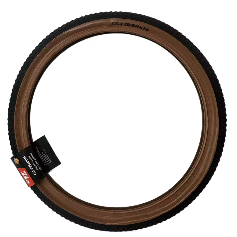 Pneus de vélo pliants rétro marron
