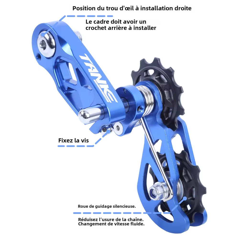 TANKE – tendeur de chaîne de vélo de montagne à vitesse unique