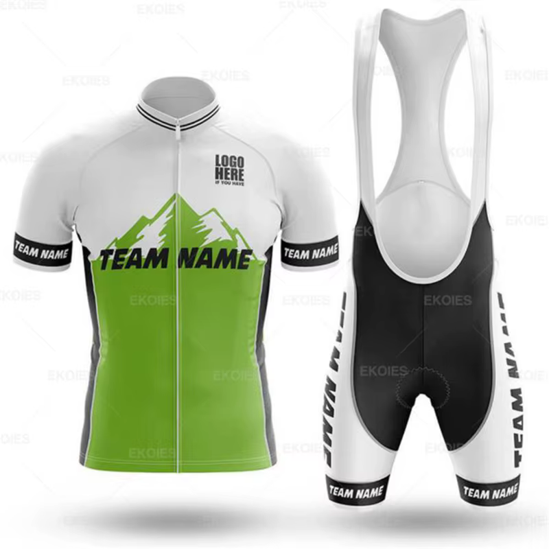 Personnaliser personnaliser vtt vélo vêtements été unisexe vélo respirant vêtements professionnel personnaliser équipe cyclisme maillot ensemble