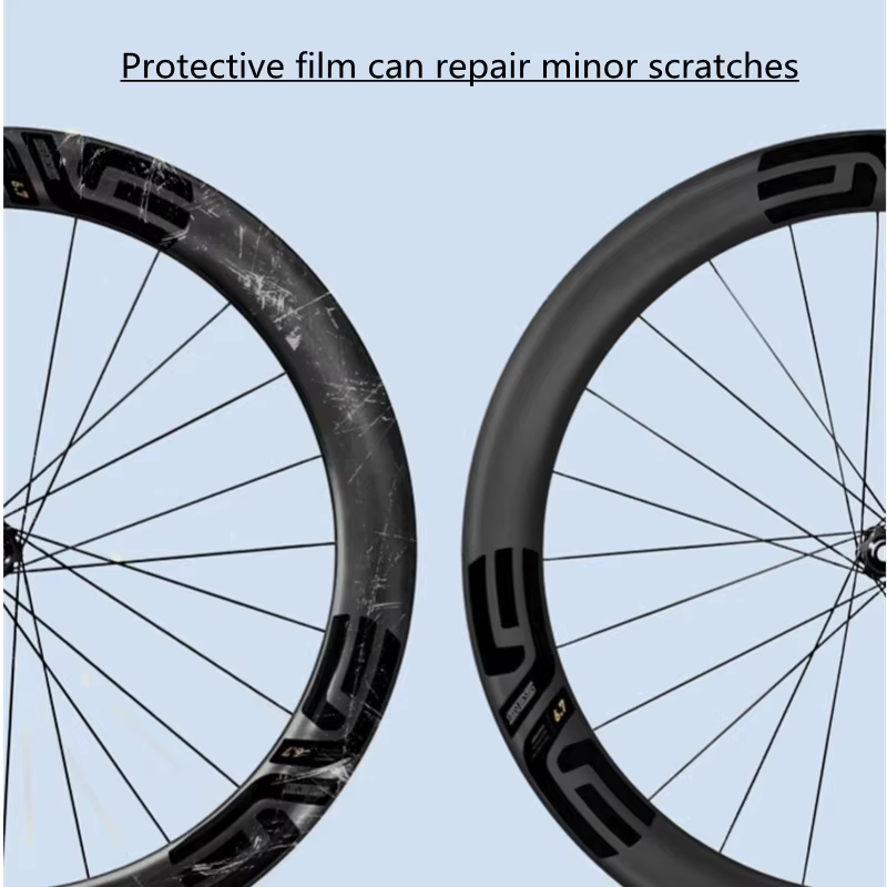 Film de protection pour jante de frein à disque de vélo de route