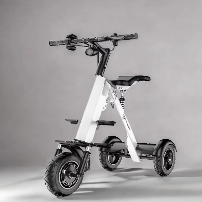 Nouveau Scooter électrique adulte pliant à 3 roues avec siège 36V 350W Tricycle