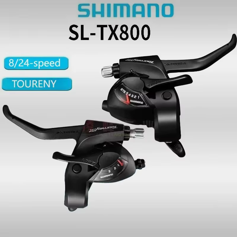 SHIMANO TOURNEY TX800 VTT 3x8 vitesses frein de Transmission poignée intégrée doigt intégré