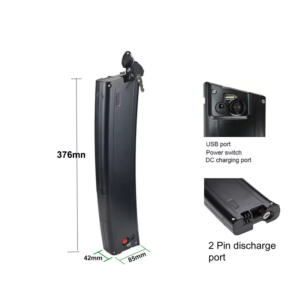 Batterie de vélo électrique pliable Reention Scimitar 36V 7.8Ah 9.6Ah 10.5Ah pour vélos électriques Jupiter Summit Lyon Carrera Crosscity