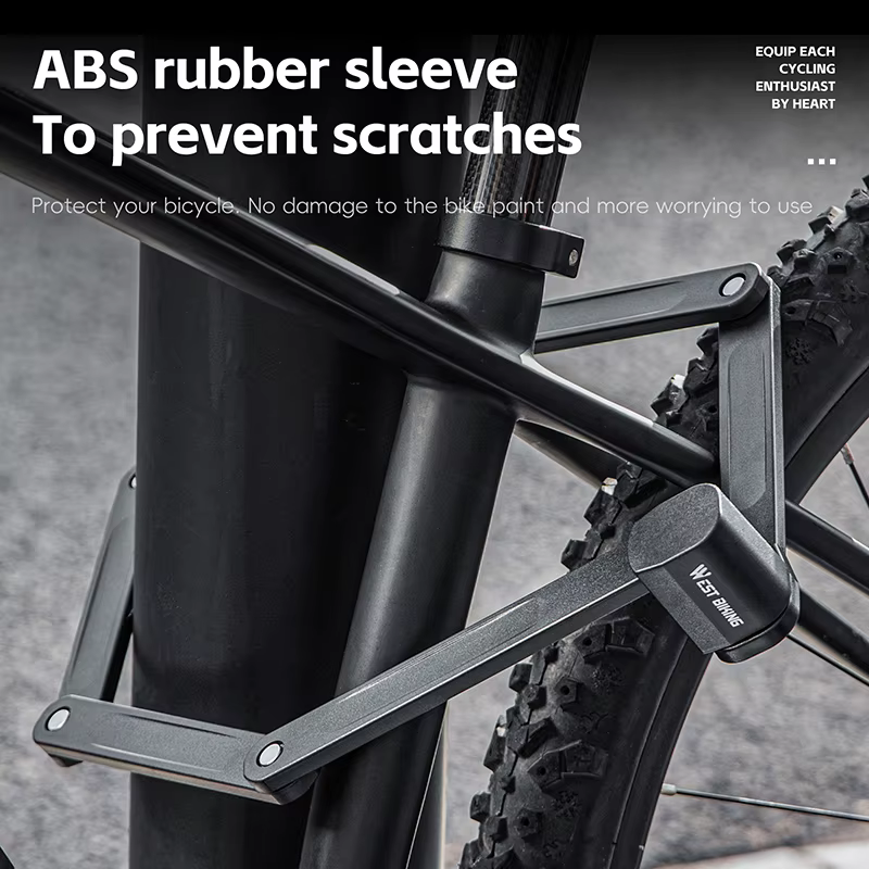 WEST BIKING-Serrure antivol pliable pour vélo de route et VTT