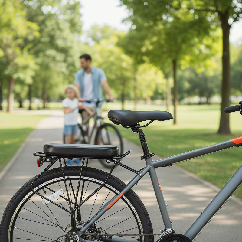 Coussin de siège pour porte-bagages arrière de vélo pour un confort amélioré lors des aventures tout-terrain