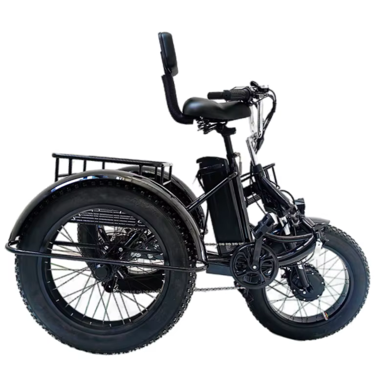 Tricycle électrique pliant à 3 roues de 20 pouces pour adultes