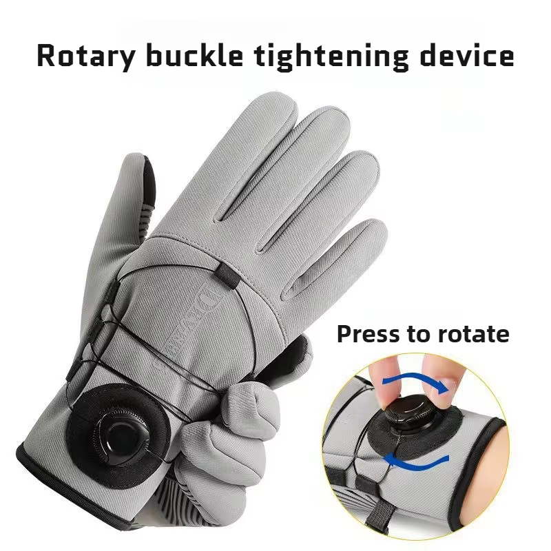 Gants de cyclisme d'hiver chauds imperméables coupe-vent unisexe avec écran tactile pour l'équitation en plein air ski course accessoires de vélo