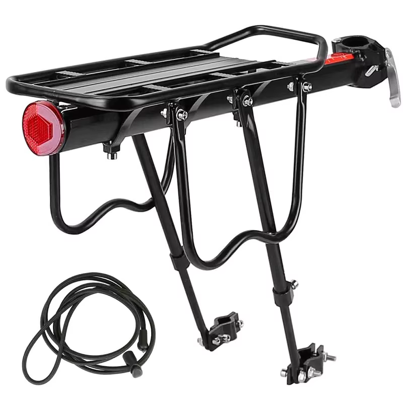 Porte-bagages arrière T1 en alliage d'aluminium pour vélo de route et VTT